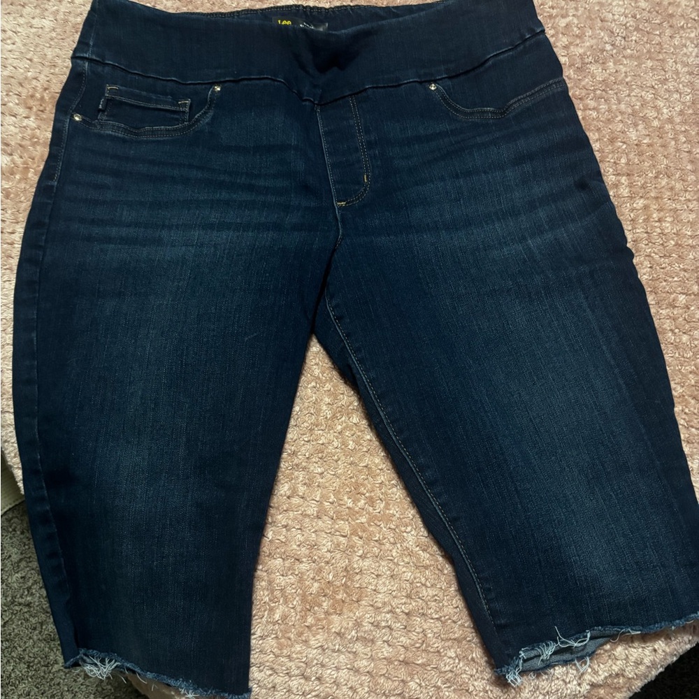 Lee Women's Deep Blue Denim Shorts
